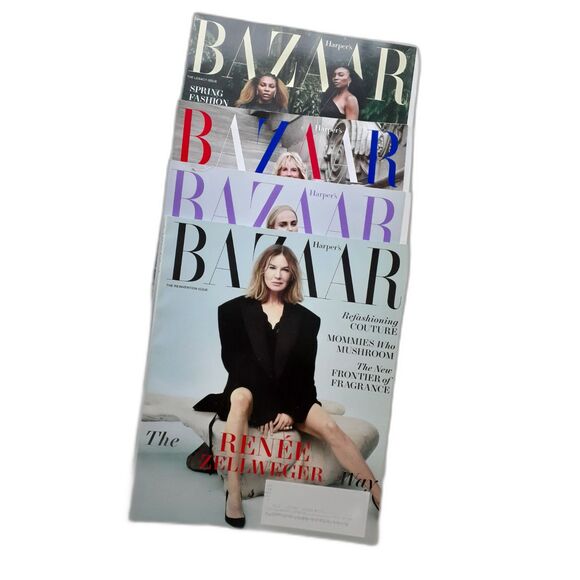 Harper's Bazaar March Apr Jun/Jul Oct 2022 Magazine Lot of 4 - Picture 2 of 7
